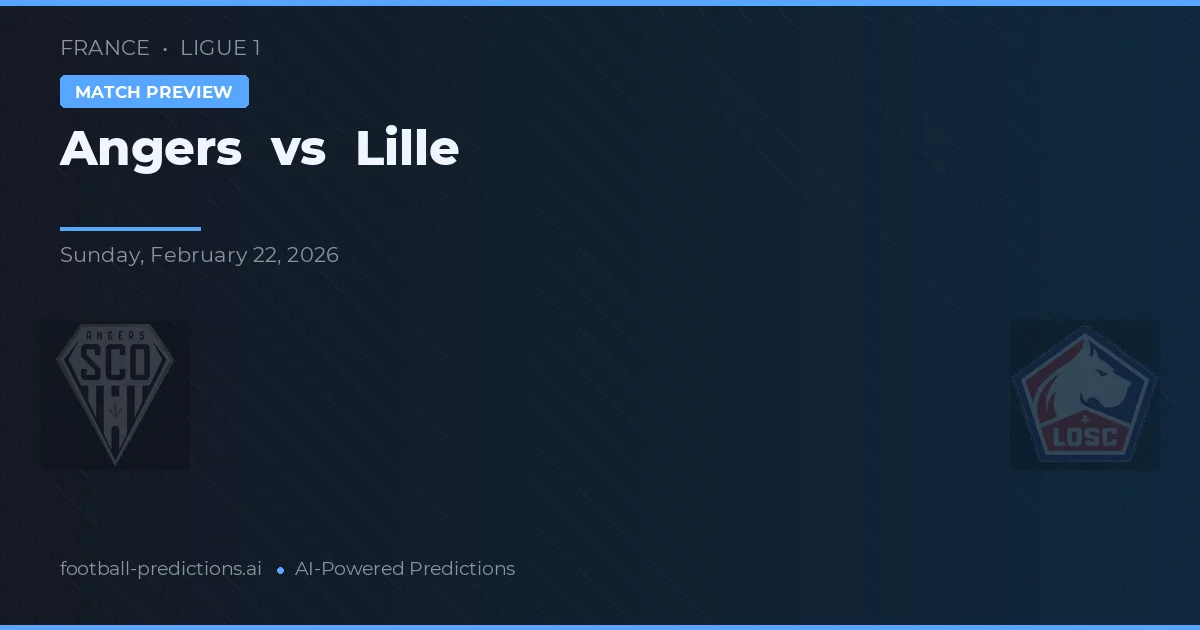 Angers vs Lille — voorspelling en vooruitblik wedstrijd