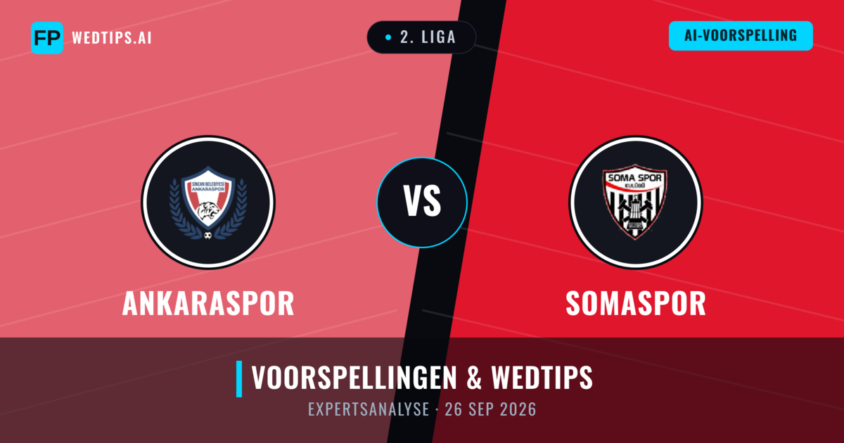 Ankaraspor vs Somaspor — voorspelling en vooruitblik wedstrijd