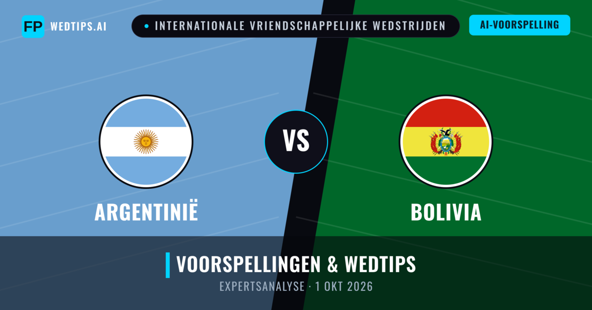Argentinië vs Bolivia — voorspelling en vooruitblik wedstrijd
