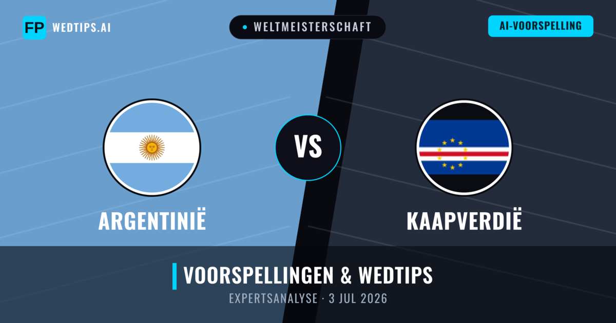 Argentinië vs Kaapverdië — voorspelling en vooruitblik wedstrijd