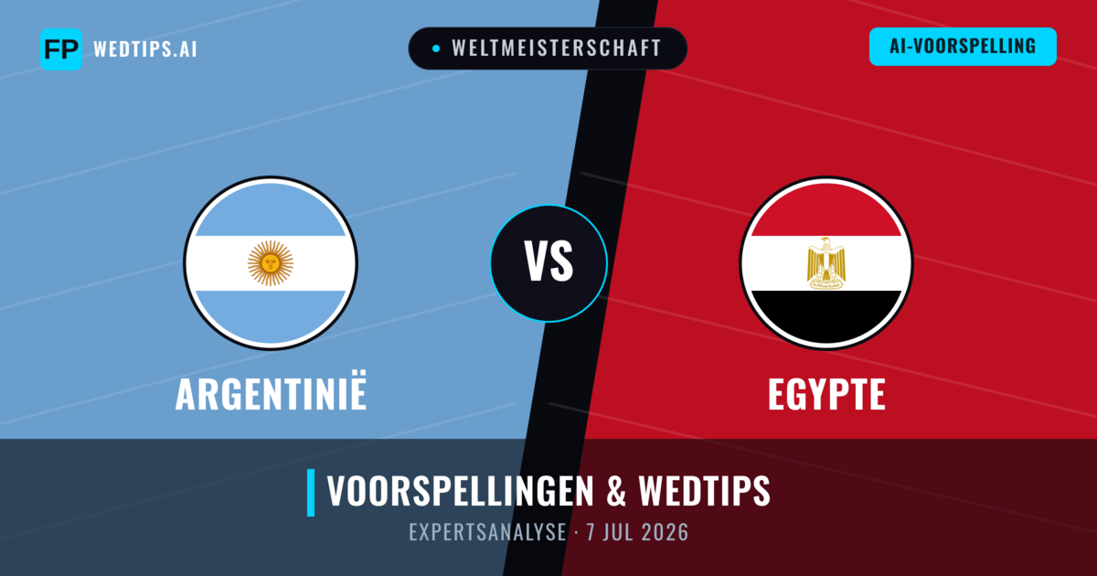 Argentinië vs Egypte — voorspelling en vooruitblik wedstrijd