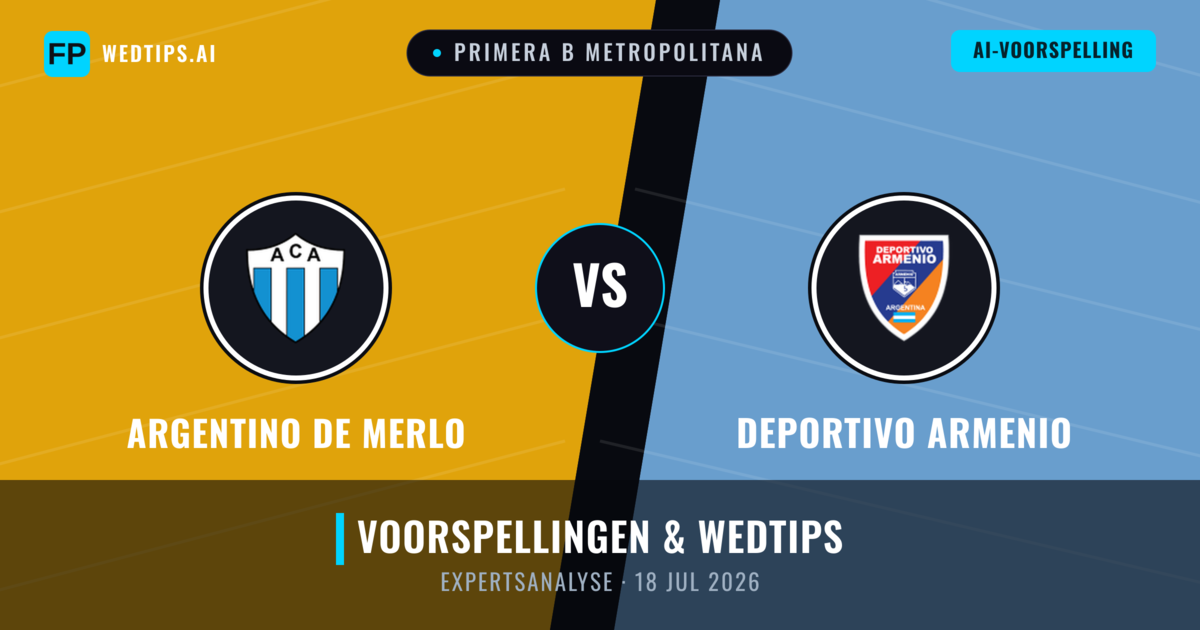 Argentino de Merlo vs Deportivo Armenio — voorspelling en vooruitblik wedstrijd