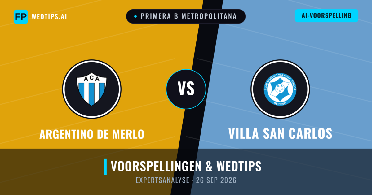 Argentino de Merlo vs Villa San Carlos — voorspelling en vooruitblik wedstrijd