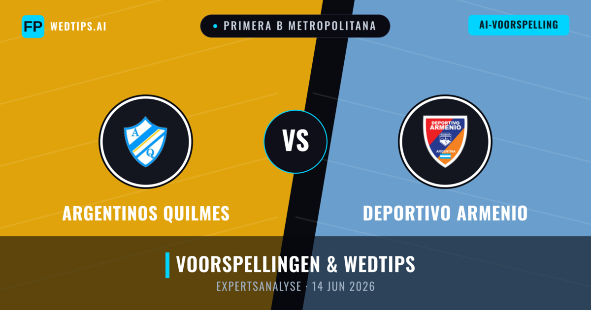 Argentinos Quilmes vs Deportivo Armenio — voorspelling en vooruitblik wedstrijd
