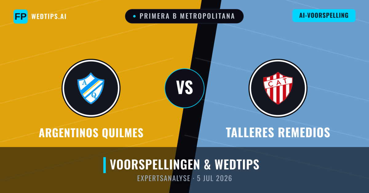 Argentinos Quilmes vs Talleres Remedios — voorspelling en vooruitblik wedstrijd