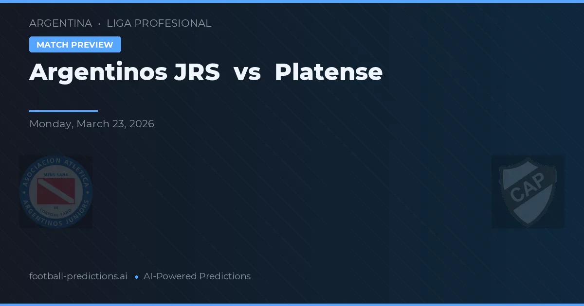Argentinos Juniors vs Platense — voorspelling en vooruitblik wedstrijd