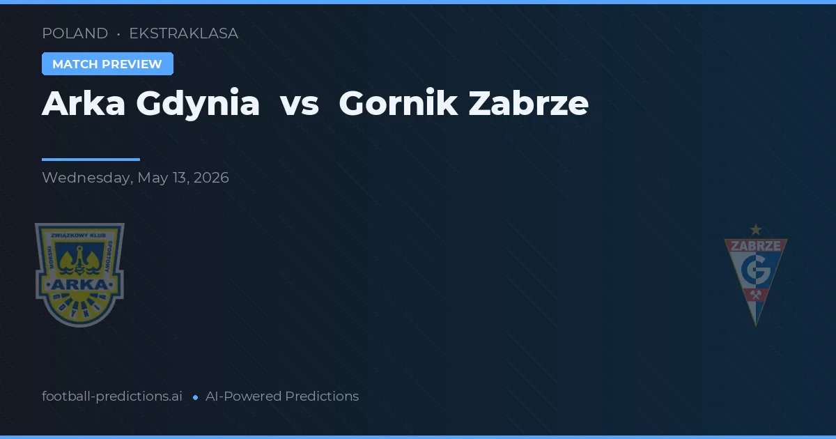 Arka Gdynia vs Gornik Zabrze — voorspelling en vooruitblik wedstrijd