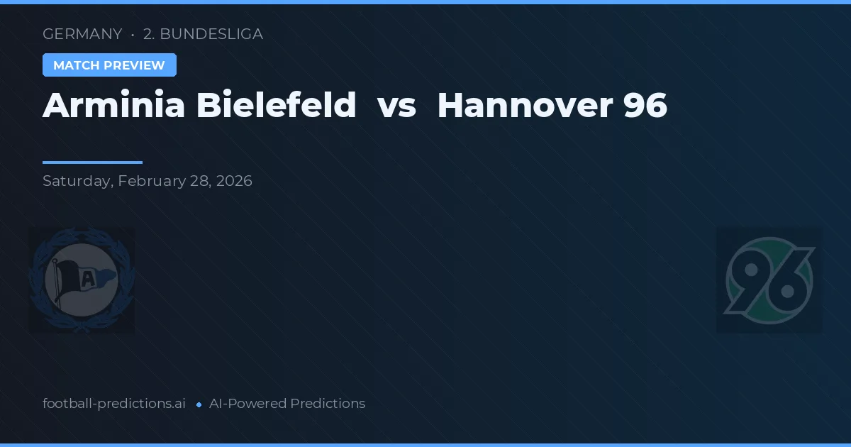 Arminia Bielefeld vs Hannover 96 — voorspelling en vooruitblik wedstrijd