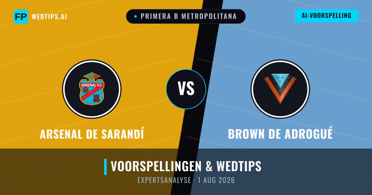 Arsenal de Sarandí vs Brown de Adrogué — voorspelling en vooruitblik wedstrijd