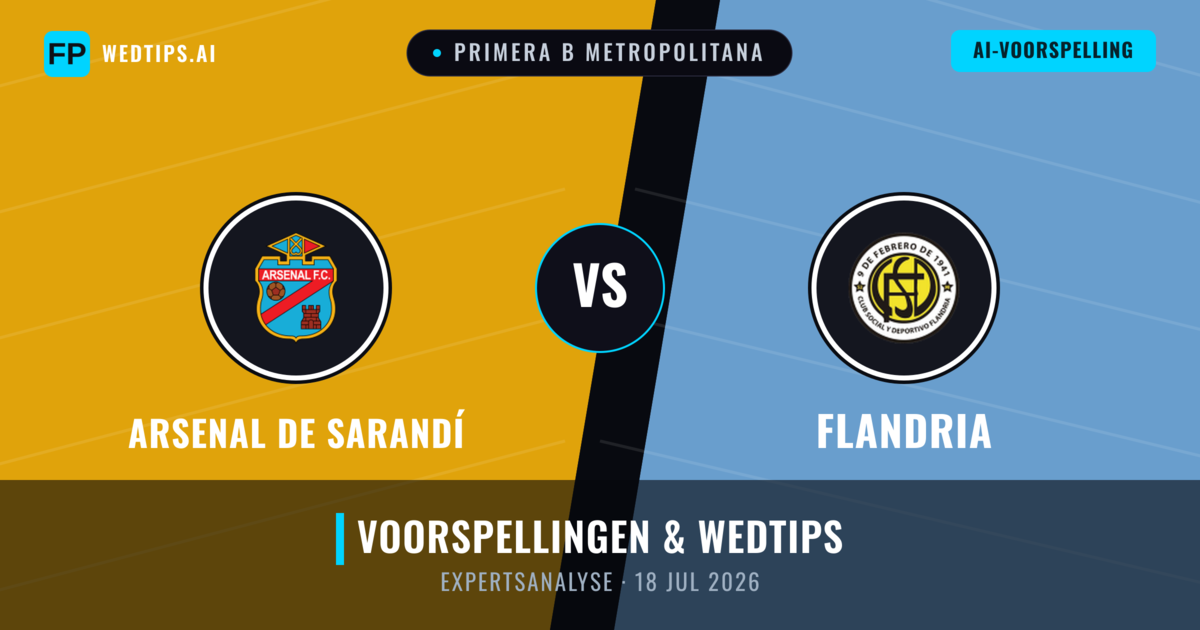 Arsenal de Sarandí vs Flandria — voorspelling en vooruitblik wedstrijd