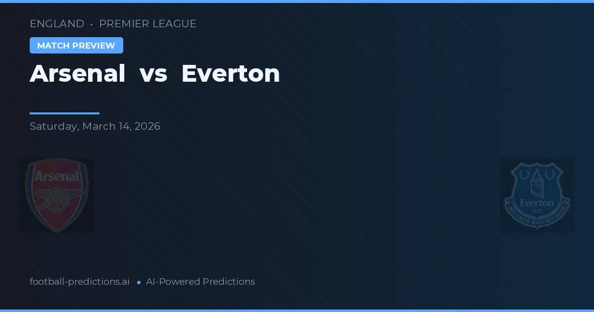 Arsenal vs Everton — voorspelling en vooruitblik wedstrijd