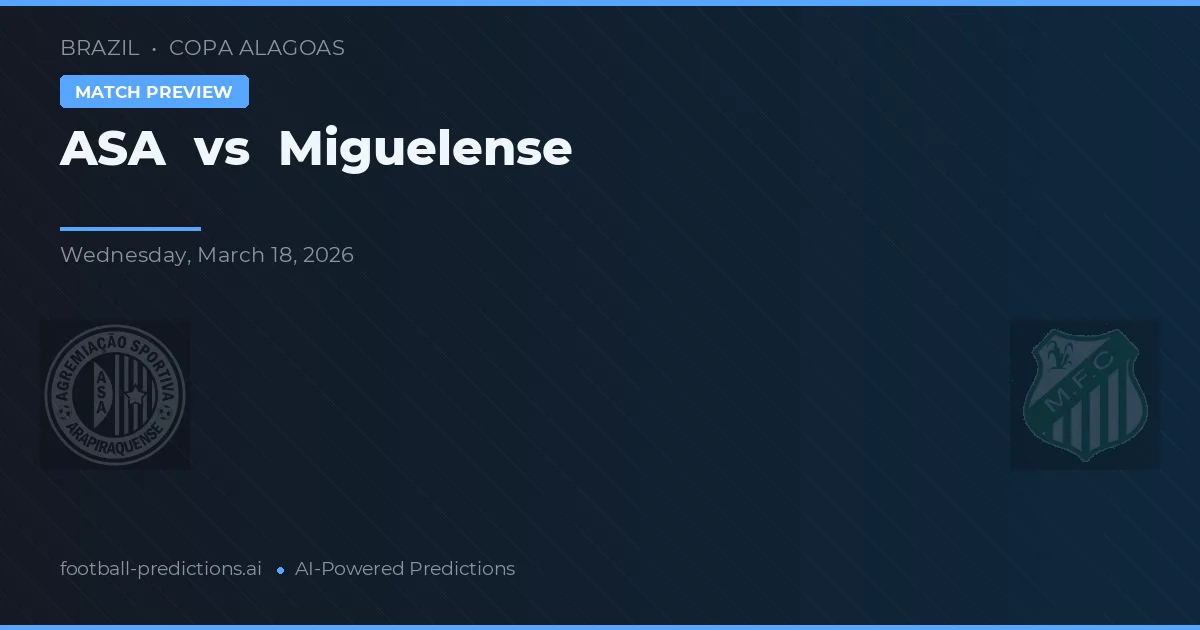 ASA vs Miguelense — voorspelling en vooruitblik wedstrijd