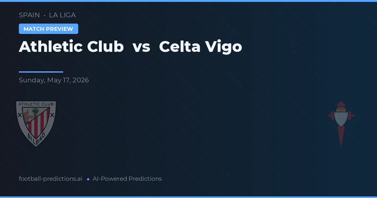 Athletic Bilbao vs Celta de Vigo — voorspelling en vooruitblik wedstrijd