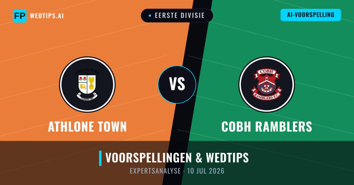 Athlone Town vs Cobh Ramblers — voorspelling en vooruitblik wedstrijd