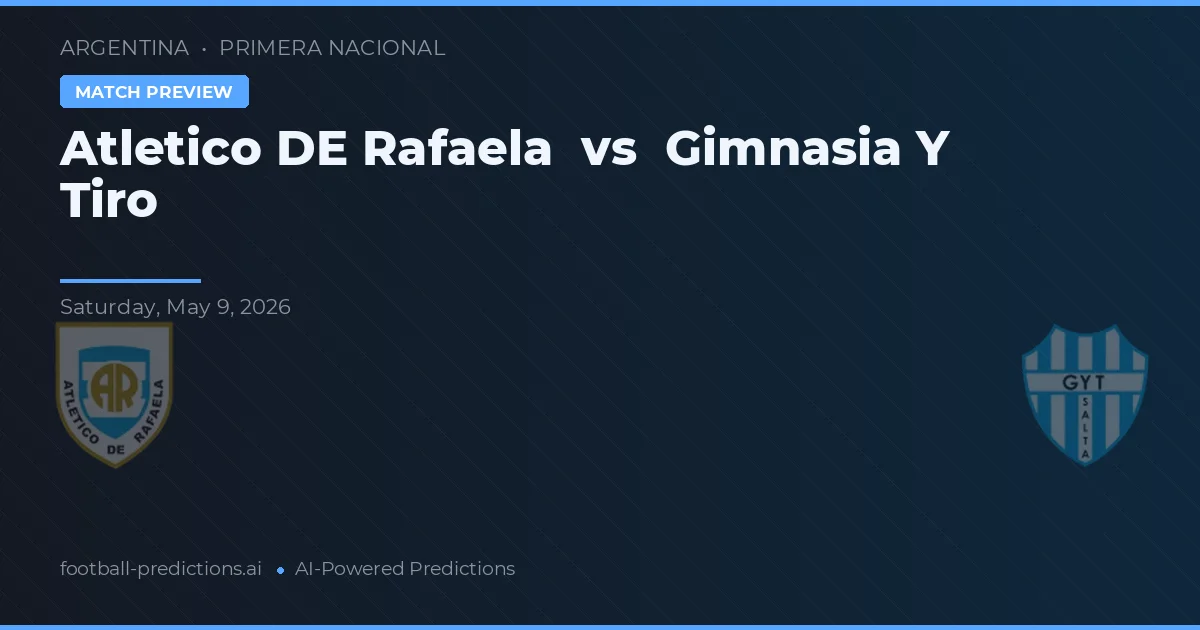 Atlético de Rafaela vs Gimnasia y Tiro — voorspelling en vooruitblik wedstrijd