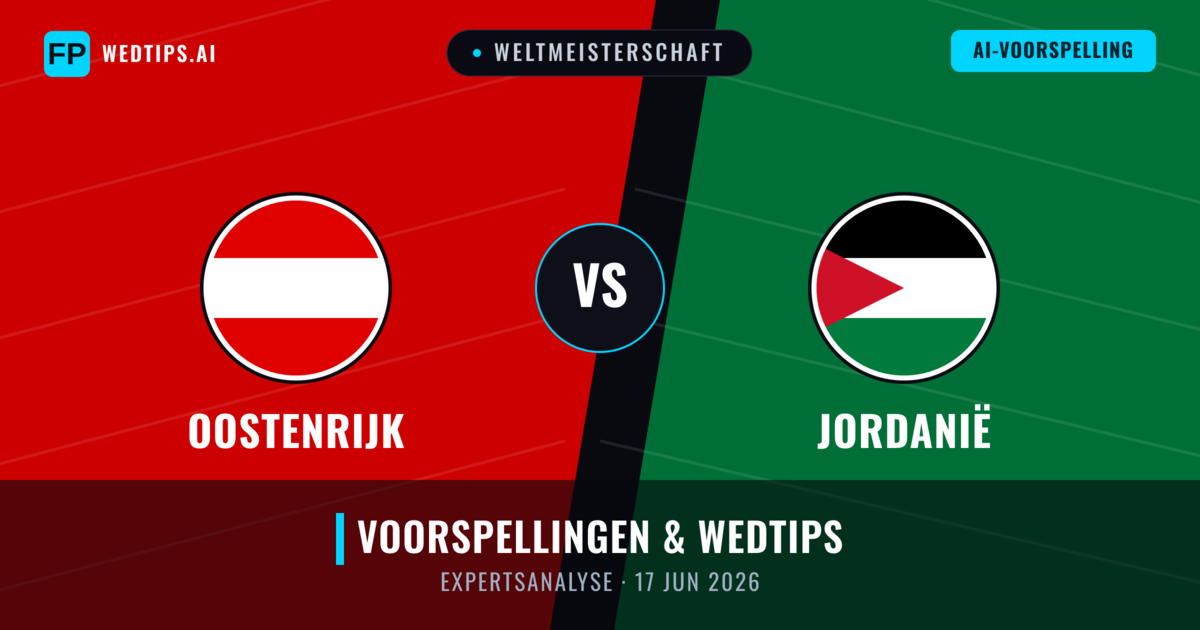 Oostenrijk vs Jordanië — voorspelling en vooruitblik wedstrijd