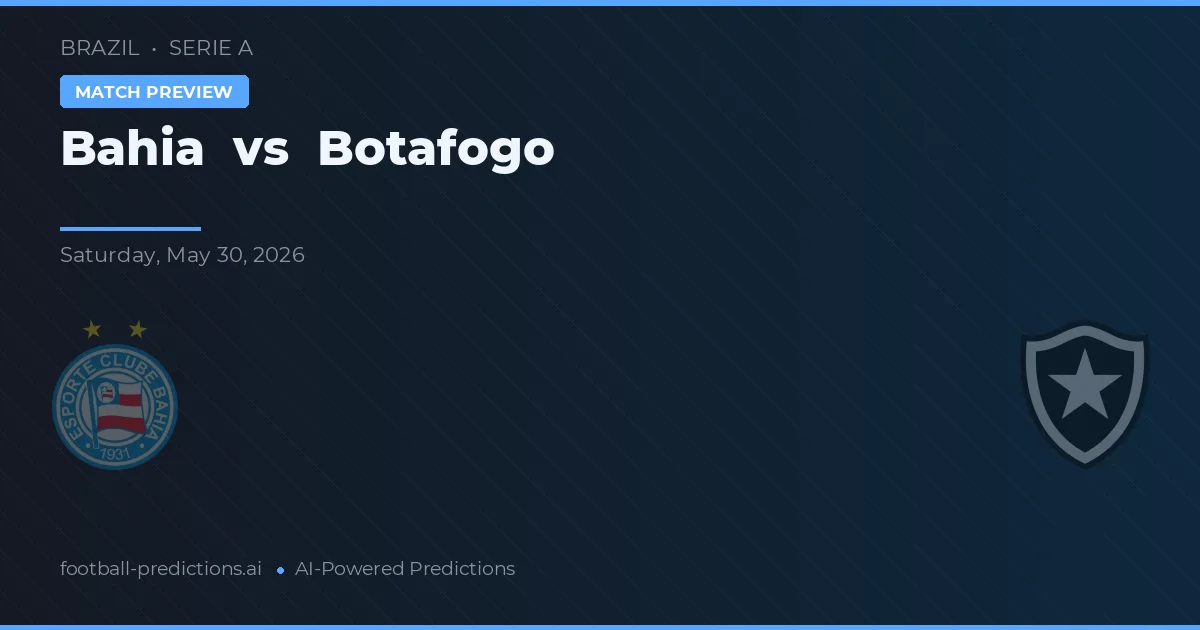 Bahia vs Botafogo — voorspelling en vooruitblik wedstrijd