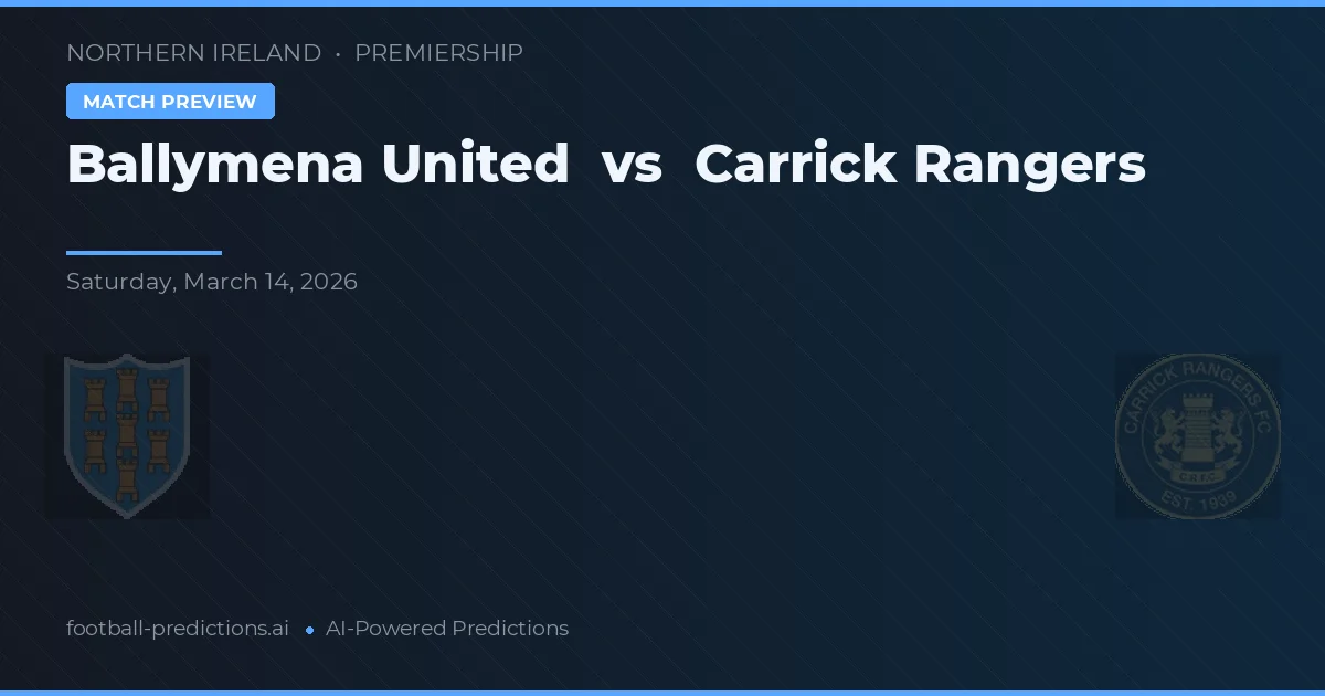 Ballymena United vs Carrick Rangers — voorspelling en vooruitblik wedstrijd