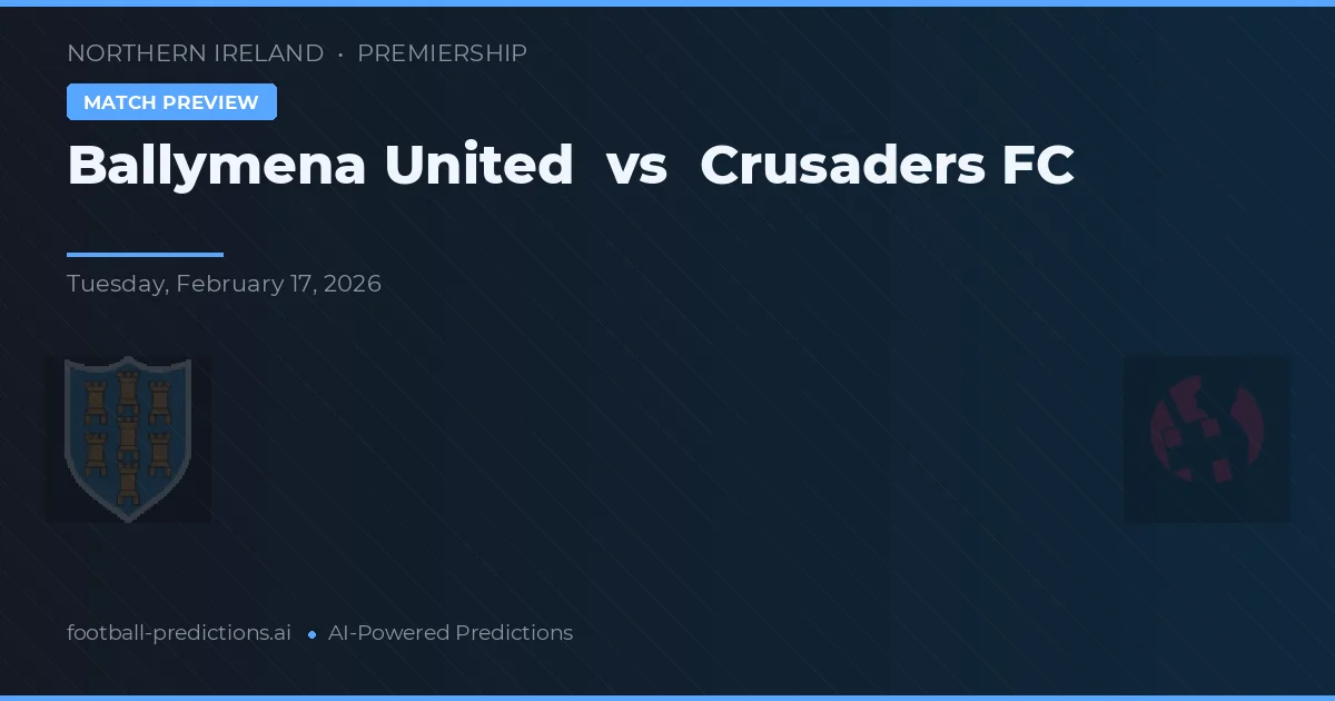 Ballymena United vs Crusaders FC — voorspelling en vooruitblik wedstrijd