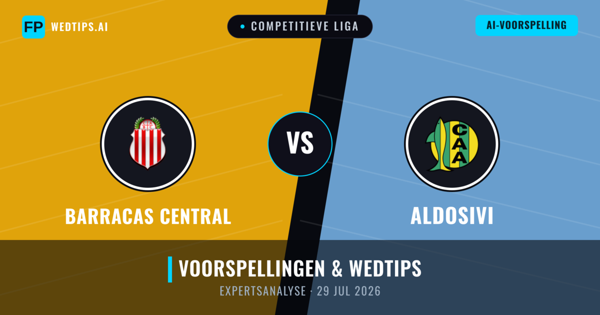 Barracas Central vs Aldosivi — voorspelling en vooruitblik wedstrijd