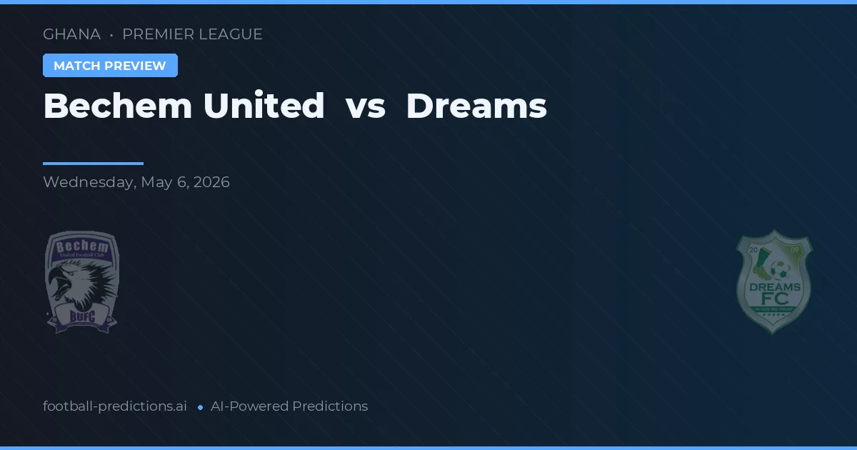 Bechem United vs Dreams — voorspelling en vooruitblik wedstrijd