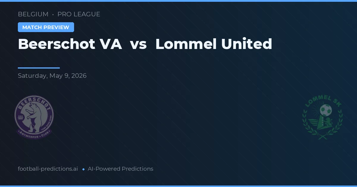 Beerschot vs Lommel United — voorspelling en vooruitblik wedstrijd