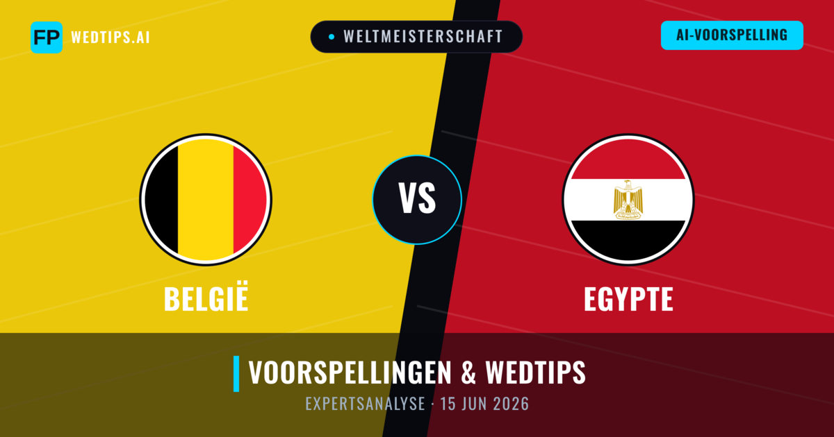 België vs Egypte — voorspelling en vooruitblik wedstrijd