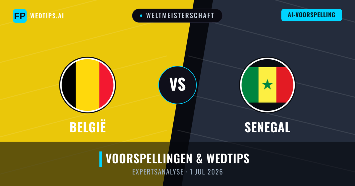 België vs Senegal — voorspelling en vooruitblik wedstrijd