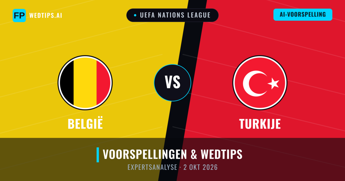 België vs Turkije — voorspelling en vooruitblik wedstrijd