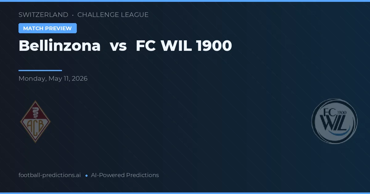 Bellinzona vs FC WIL 1900 — voorspelling en vooruitblik wedstrijd