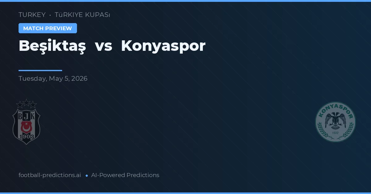 Beşiktaş vs Konyaspor — voorspelling en vooruitblik wedstrijd