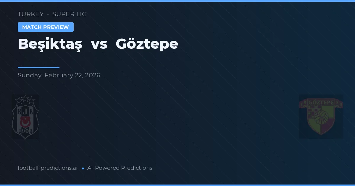 Beşiktaş vs Göztepe — voorspelling en vooruitblik wedstrijd