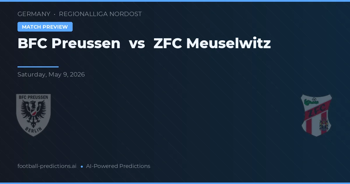BFC Preußen vs ZFC Meuselwitz — voorspelling en vooruitblik wedstrijd