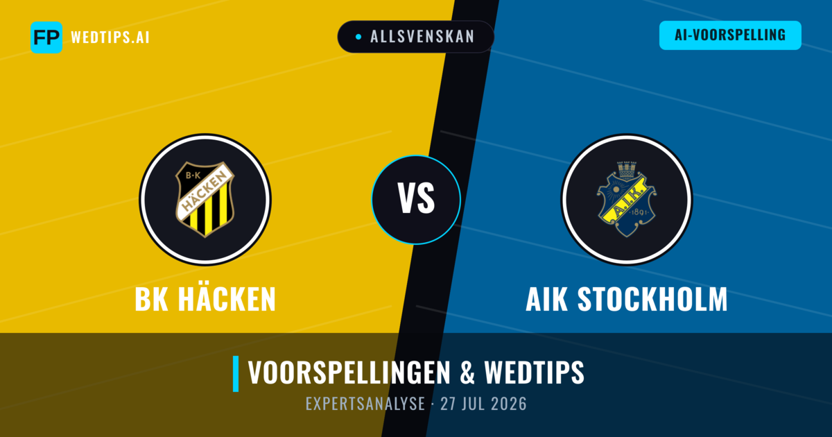 BK Häcken vs AIK Stockholm — voorspelling en vooruitblik wedstrijd