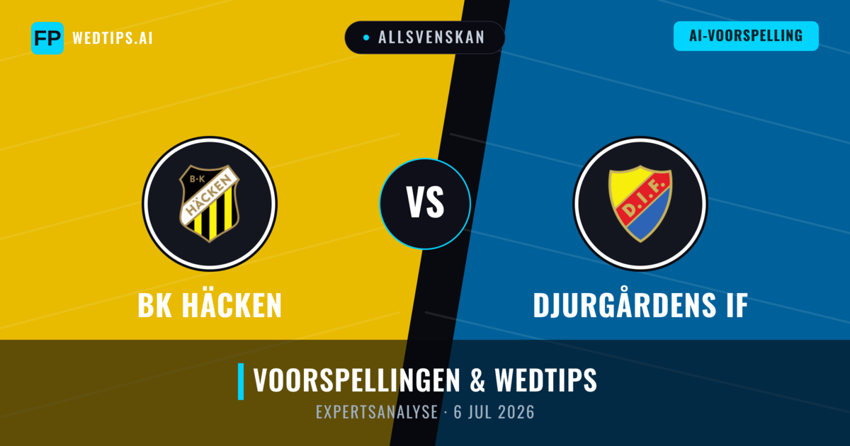 BK Häcken vs Djurgårdens IF — voorspelling en vooruitblik wedstrijd