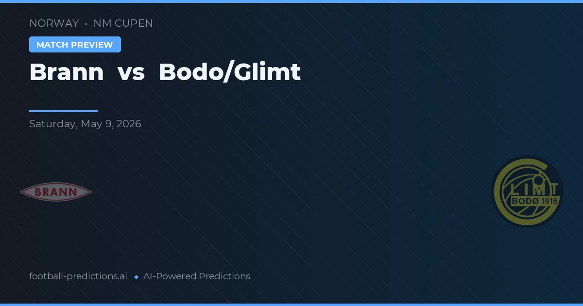 Brann vs Bodø/Glimt — voorspelling en vooruitblik wedstrijd