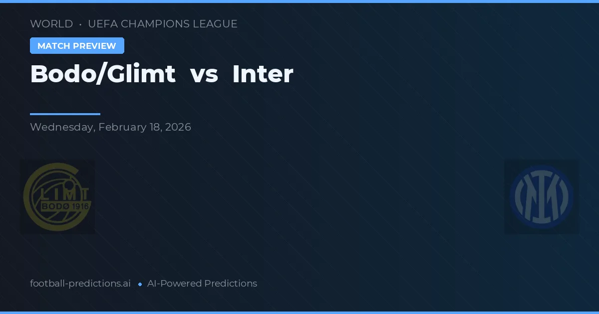 Bodø/Glimt vs Internazionale — voorspelling en vooruitblik wedstrijd