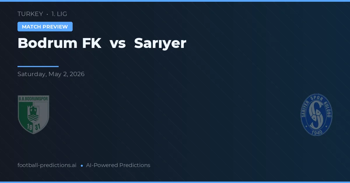 Bodrumspor vs Sarıyer preview