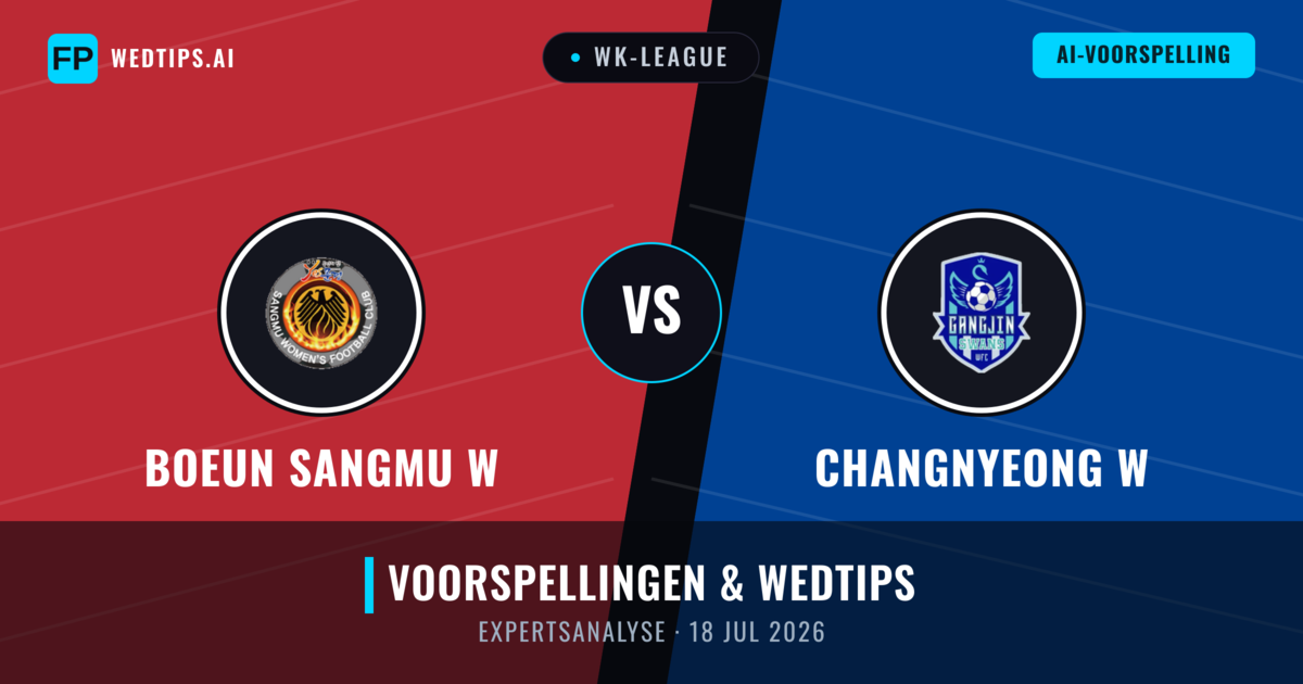 Boeun Sangmu W vs Changnyeong W — voorspelling en vooruitblik wedstrijd