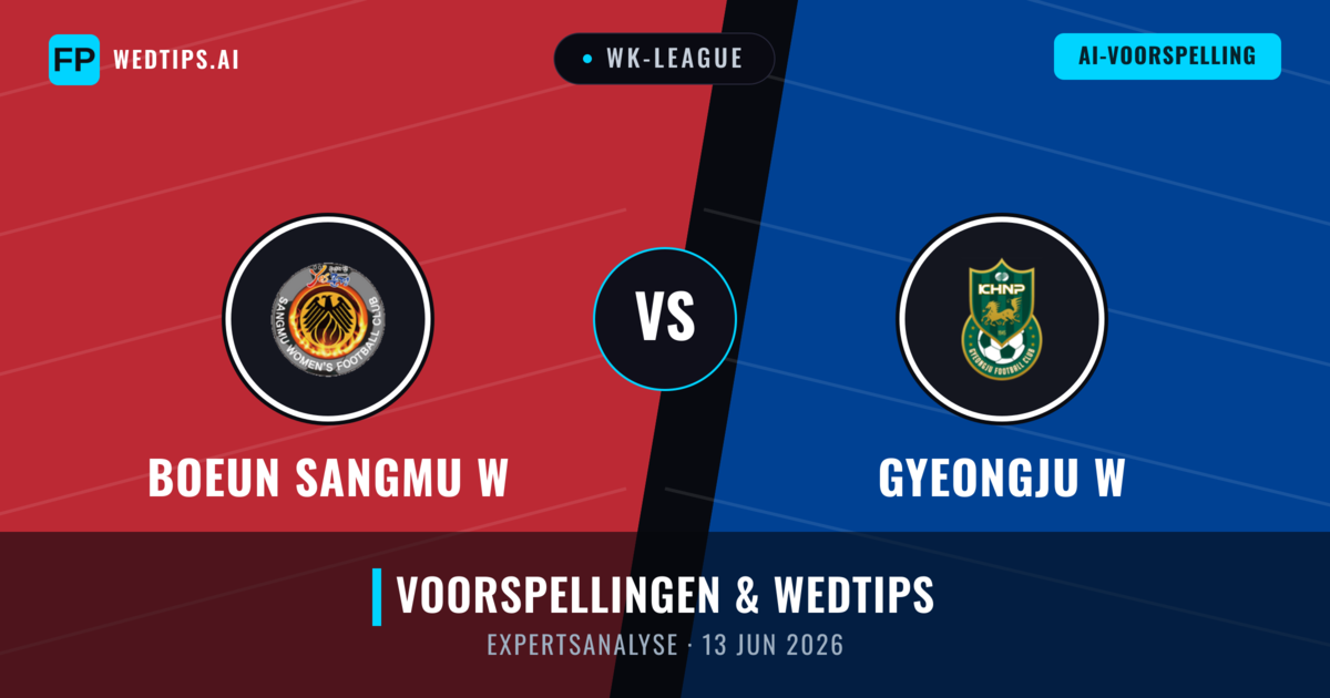 Boeun Sangmu W vs Gyeongju W — voorspelling en vooruitblik wedstrijd