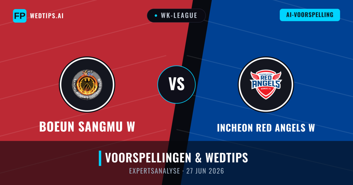 Boeun Sangmu W vs Incheon Red Angels W — voorspelling en vooruitblik wedstrijd