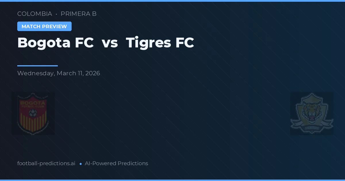 Bogotá FC vs Tigres FC — voorspelling en vooruitblik wedstrijd