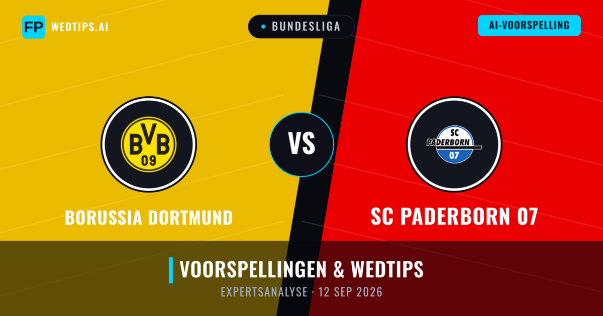 Borussia Dortmund vs SC Paderborn 07 — voorspelling en vooruitblik wedstrijd