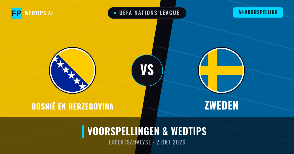 Bosnië en Herzegovina vs Zweden — voorspelling en vooruitblik wedstrijd