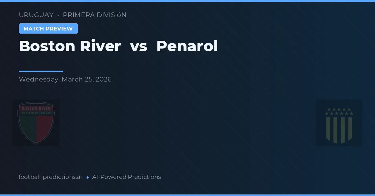 Boston River vs Peñarol — voorspelling en vooruitblik wedstrijd