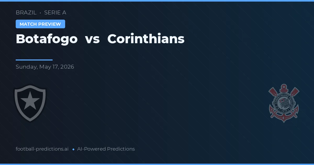 Botafogo vs Corinthians — voorspelling en vooruitblik wedstrijd