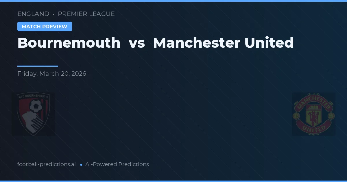 Bournemouth vs Manchester United — voorspelling en vooruitblik wedstrijd