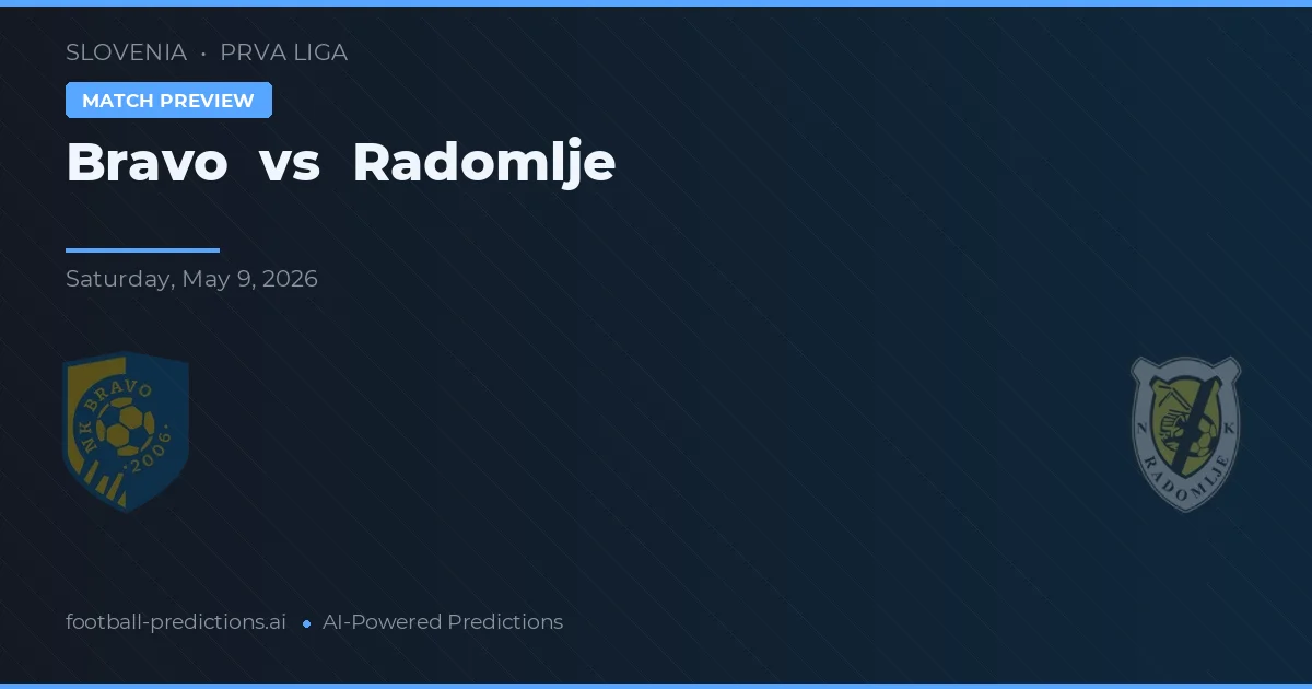 Bravo vs Radomlje — voorspelling en vooruitblik wedstrijd