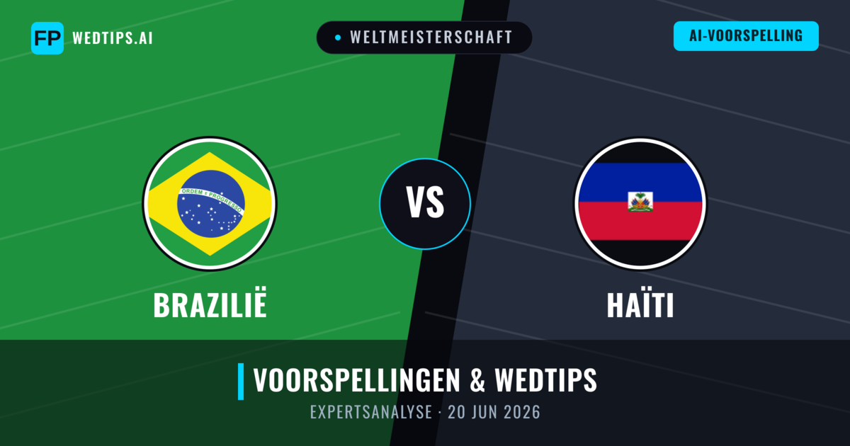 Brazilië vs Haïti — voorspelling en vooruitblik wedstrijd