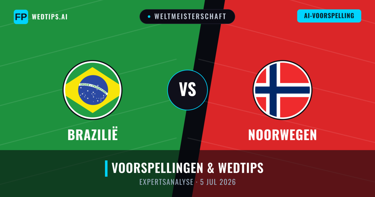 Brazilië vs Noorwegen — voorspelling en vooruitblik wedstrijd